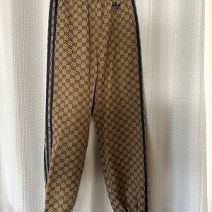 NWT Gucci x adidas 712110 GG Canvas Womens Pant size 36